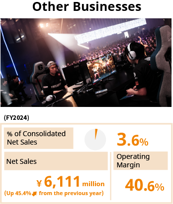Other Businesses / % of Net Sales 2.8% / Net Sales 4,204 million yen (Down 3.5% from the previous year) / Operating Margin 21.0%